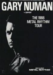 Gary Numan Metal Rhythm Tour Poster